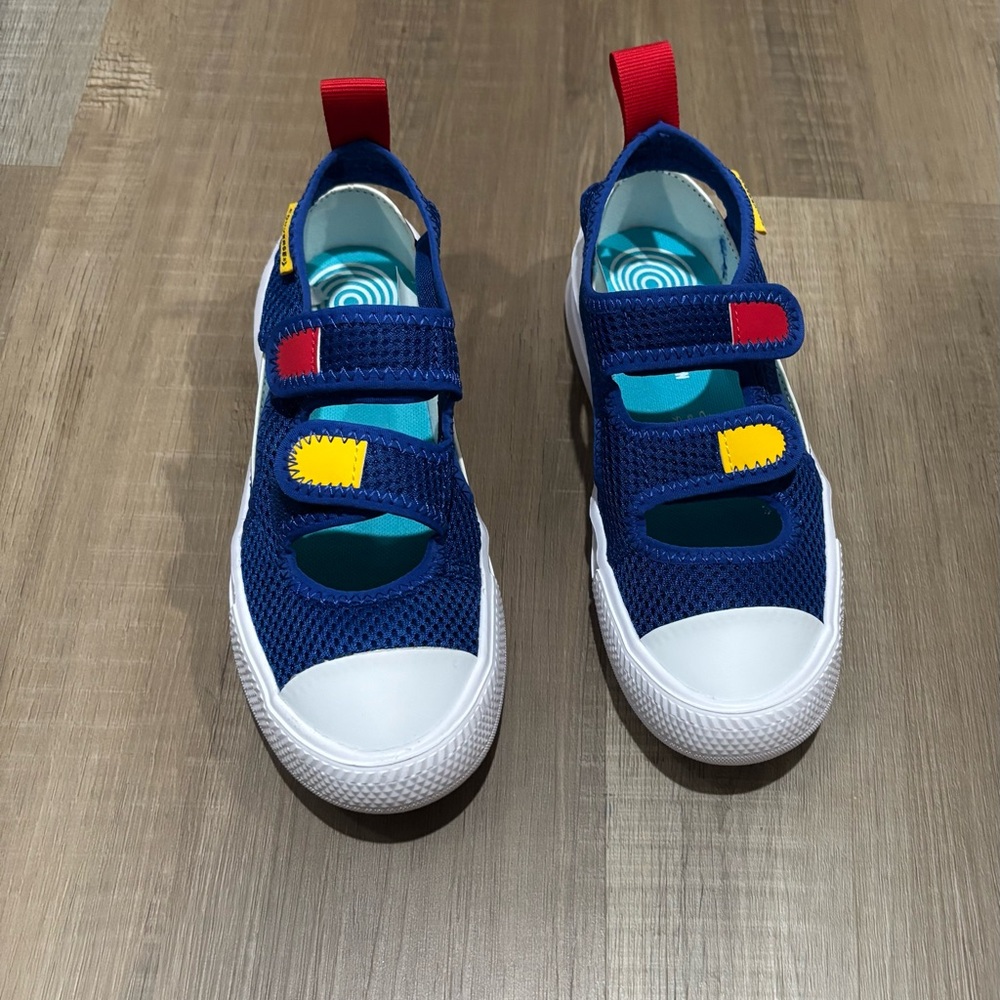 Converse Kids' Navy Sandals with Red and Yellow Accents new without tags.